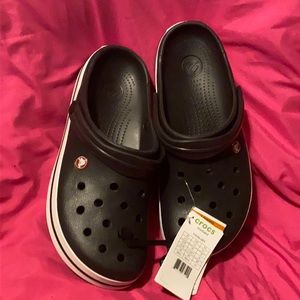 Black Crocbands, size 11, unisex